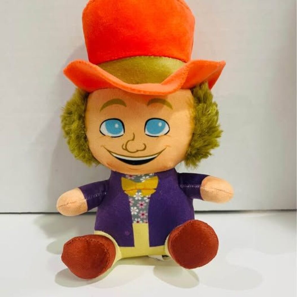 Whimsical Top Hat Plush Doll Like Willy Wonka Chocolate Factory 8” Tall
